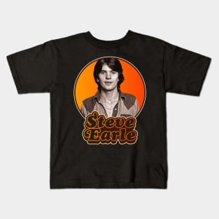 Retro Steve Earle Tribute Kids T-Shirt